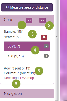 TMA Core Navigation